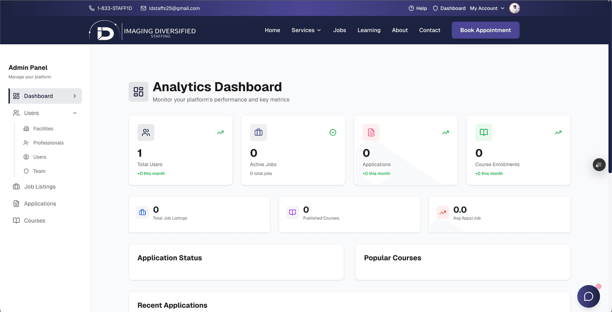 IDS Admin Dashboard