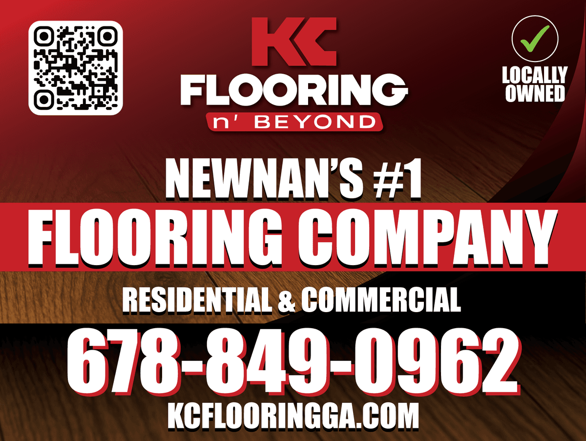 KC Flooring yard sign design