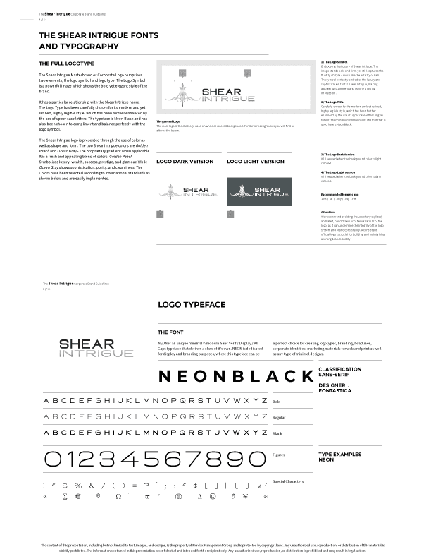 Shear Intrigue Brand Guidelines